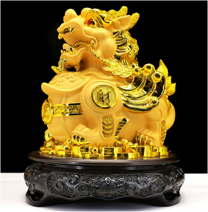 Golden Pixiu Wealth Statue