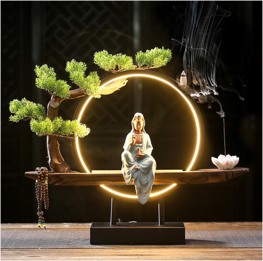 Guanyin Night Lamp Incense Burner